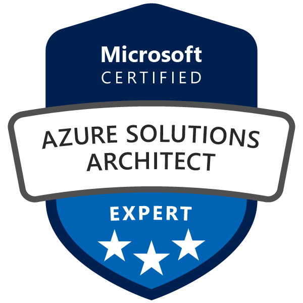 Badge Microsoft Certified Azure Solutions Architect